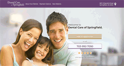 Desktop Screenshot of dentalcareofspringfield.com